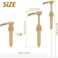 thumbnail image 3 of S9A 12Pcs Syrup Pumps Plastic Coffee Syrup Pump Dispenser Premium Gold Glass Bottle Flavor Syrup Pump Kit Durable Caramel Pump Replacement for Most 25.4oz/750ml Bottles, 3 of 5