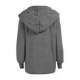 thumbnail image 5 of UJNDER Women's Two Way Wear Longline Jacket Warm Open Cardigan with Pockets for Fall Winter GY2 S, 5 of 5