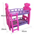 thumbnail image 4 of Cama de literas de muñeca renacida con Escaleras en Miniatura para Muñeca 25cm, Mini Modelo para Casa de Magideal Cama de literas de muñeca renacida, 4 of 7