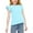 Sky Blue, variant on FamilyThread Girls Ruffle Sleeve Shirts Summer Solid Color Short Sleeve Breathable Crewneck Blouse Tops Casual Tees For 3-14Y