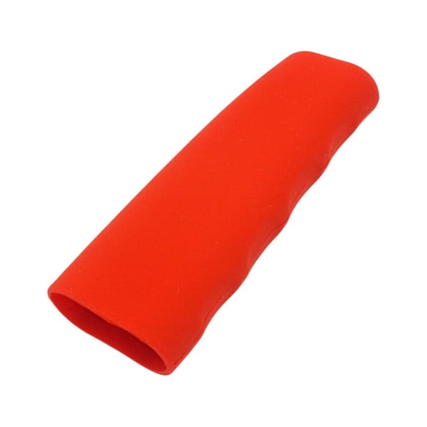 Práctica funda de silicona universal con forma de onda protectora de freno de mano para coche (rojo)