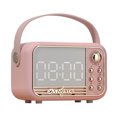 thumbnail image 2 of Giunmcul Online Shopping Creative Display Bluetooth Speaker Wireless Home Subwoofer Desktop USB Mini Clock Audio, 2 of 5