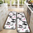 thumbnail image 4 of Kitchen Rugs Sets Of 2,Pug and Love Heart Anti Fatigue Kitchen Mat Rugs Non Slip Washable,Decorative Kitchen Floor Mats for Kitchen,Sink,Laundry,17"x47"+17"x47", 4 of 5