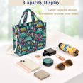 thumbnail image 5 of FORMRS Womens Corduroy Tote Bag Crossbody Shoulder Purse Handbag with Detachable Strap, Green Vibrant Truck Pattern, 5 of 7