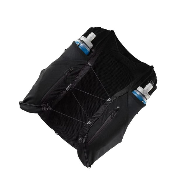 Ruiboury Adjustable Water Bag Hydration Pack 12L Capacity Multiple Pockets Waterproof Running Gear Daypack Rucksack Keys Black XL
