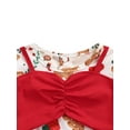thumbnail image 4 of FOCUSNORM Bébé Fille Noël Imprimé Col Rond à Manches Longues + Bandeau avant, 4 of 6