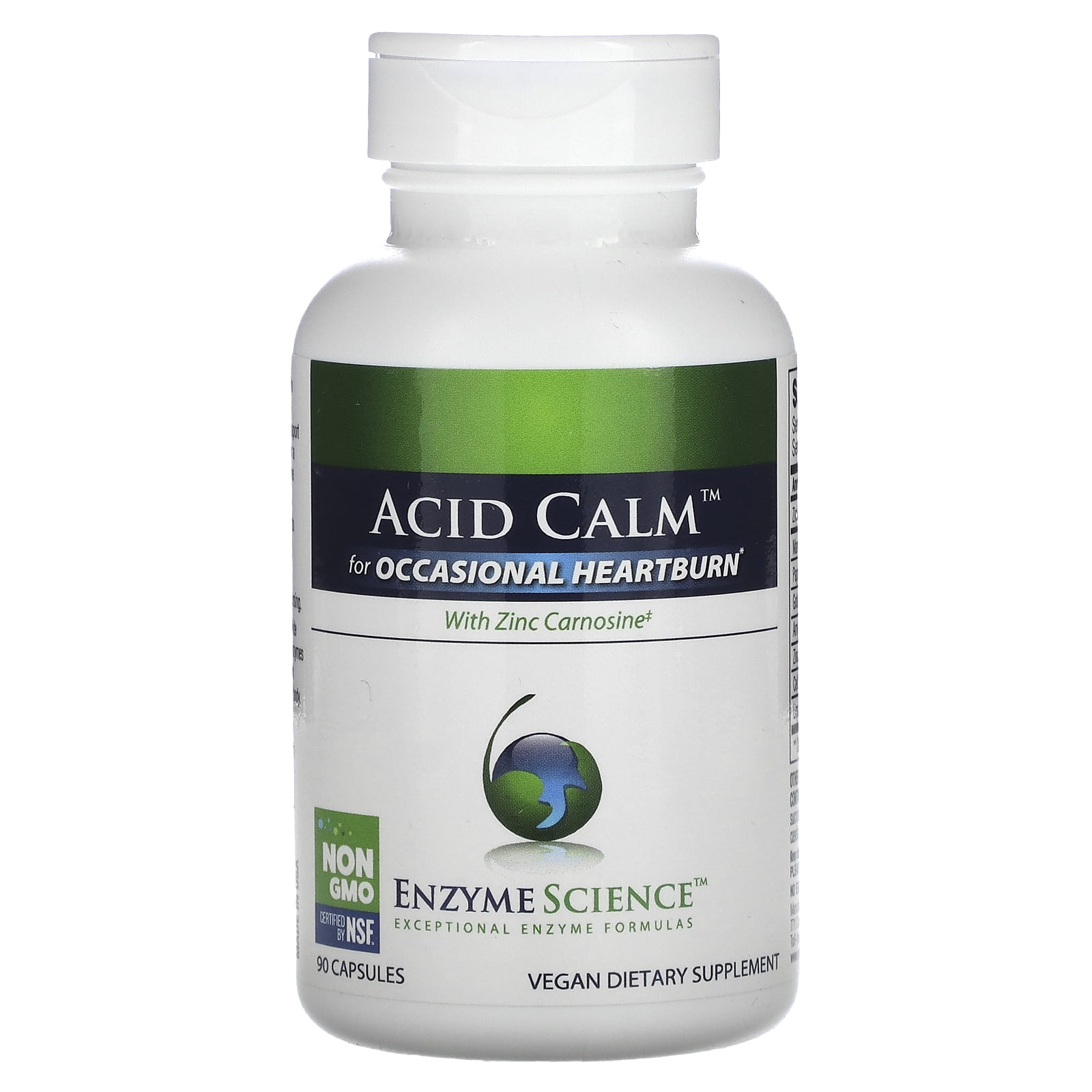 Acid Calm with Zinc Carnosine, 90 Capsules, Enzyme Science