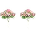 thumbnail image 1 of Artificial Flowers 7 Branches Silk Camellia Fake Daisy Flowers, 1 of 5