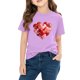 thumbnail image 4 of TaTaai School Season Cute Print Short Sleeve T-Shirt, Valentine's Day Casual Top, Unisex All Season Graphic Tee Gift, 4 of 8