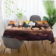 thumbnail image 6 of Horse Painting Rectangle Tablecloth Waterproof Polyester Table Clothative Stain Resistant & Wrinkle Resistant Washable Table Cover for Dining Table/Party/Camping 60x108 Inch Decor Gift, 6 of 7