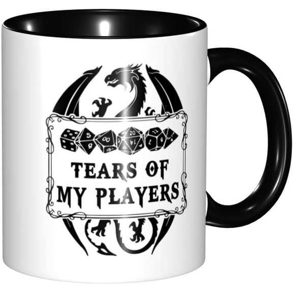 Dungeons And Dragons Tears Of My Players Mug 11oz Novelty Coffee Mug Black Handle