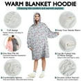 thumbnail image 5 of Wearable Oversized Blanket,Blue Cartoon Unicorn Lollipop Pattern Wearable Blanket Hoodie for Adults,Cozy Hooded Blankets with Super Pockets,Super Warm Fuzzy Pullover for Women & Men, 5 of 6