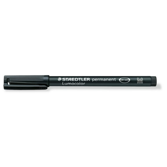 Staedtler Lumocolor AV Overhead Marker, Permanent, Medium Black