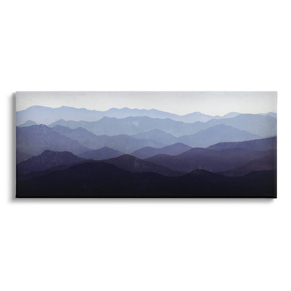 Stupell Industries Panoramic Mountains Layered Peaks Photograph Gallery Wrapped Canvas Print Wall Art, Design by Ryan Fowler