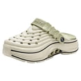 thumbnail image 3 of Rokment Men's Women's Arch Support Clogs Unisex Garden Shoes Comfortable Cushioned Footbed Slip-on Mules Outdoor Water Sandals Slippers with Back Strap for Beach Casual Green Size 7, 3 of 4