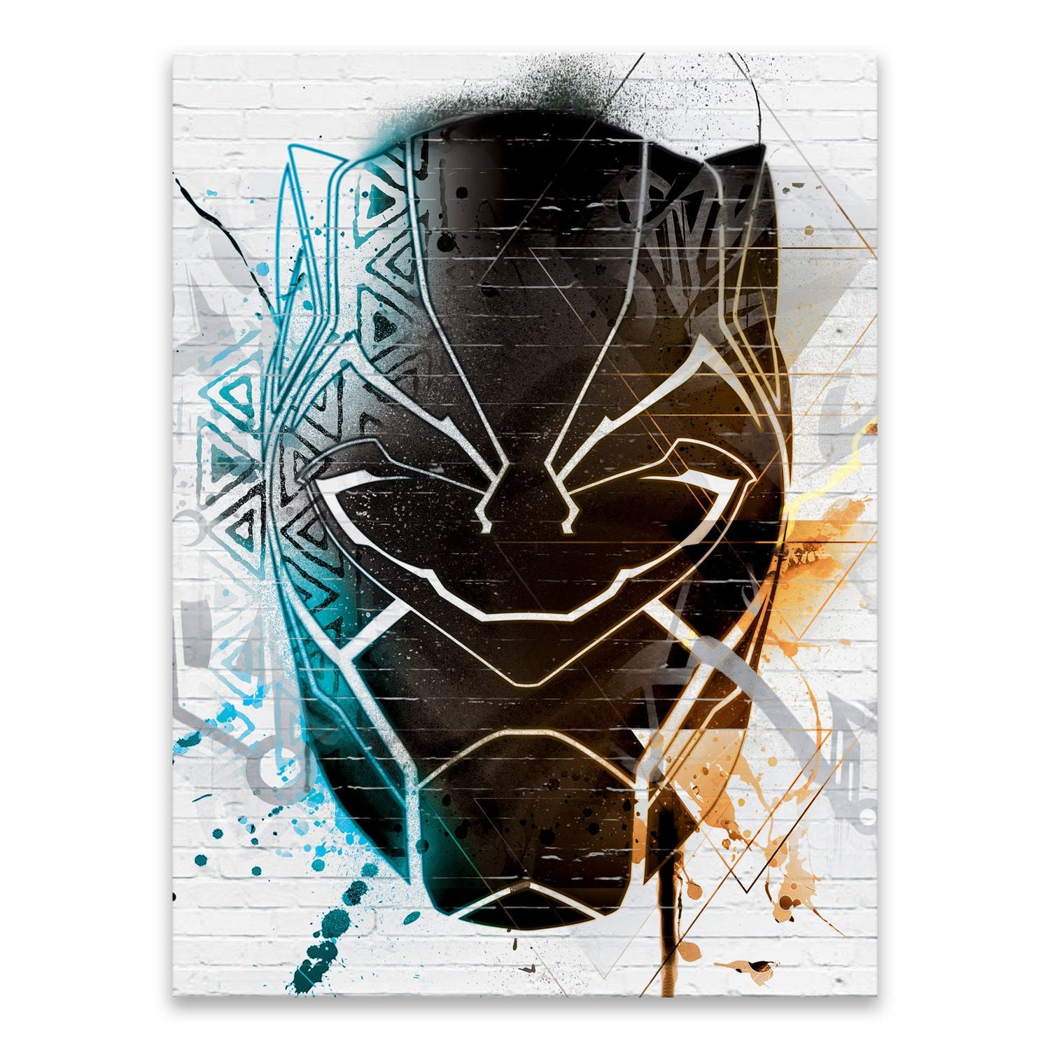 Artissimo Designs Mask Wall Tag Prined Canvas - 6.5W x 8.5H x .5D