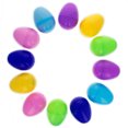 thumbnail image 2 of 12 Multicolored Plastic Easter Eggs with Tiny Eraser Treasures Inside, 2 of 3