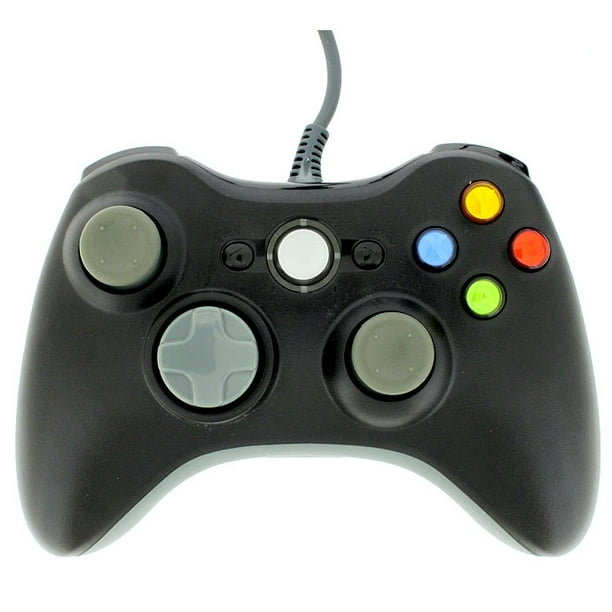 TekDeals New Black Wired USB Game Pad Controller For Microsoft Xbox 360 PC  Windows - Walmart.com