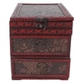 thumbnail image 1 of Tocador Vintage, tocador antiguo con espejo, cajón organizador de joyas de madera clásico chino, 1 of 14