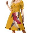 thumbnail image 4 of Vestido de manga corta del Campeonato Nacional de Uga, vestidos de lujo, vestidos de verano para mujer, vestidos para mujer, 4 of 8