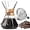 Diamond-14oz, variant on Waayee Pour over Coffee Maker Set, 14 oz Glass and Stainless Steel Single Cup Coffee Brewer with Reusable Filter, BPA-Free
