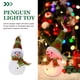 thumbnail image 4 of Luz de noche de escritorio de pingüino brillante LED de Navidad lámpara de cristal bonita juguete colorido luminoso para barra de decoración de escaparate, 4 of 7