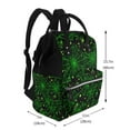 thumbnail image 2 of Disketp Green Bright Web with Spiders Mochila de Pañales de Gran Capacidad con Múltiples Bolsillos, Mochila de Viaje Multifuncional para Bebé, Unisex, Moderna y Resistente, 2 of 6