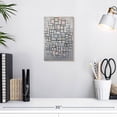 thumbnail image 3 of Elephant Stock Composition No Iv Wall Art - Vertical Canvas Wall Art - Living Room Wall Decor - Abstract Canvas - Blue And Pink Decor By Piet Mondrian - 8" x 12", 3 of 8