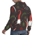 thumbnail image 6 of Naloa Cute Christmas Gnomes Men's Casual Hooded Collar Drawstring Hoodies Pullover Sweatshirts Casual Long Sleeve Shirts-Medium, 6 of 7