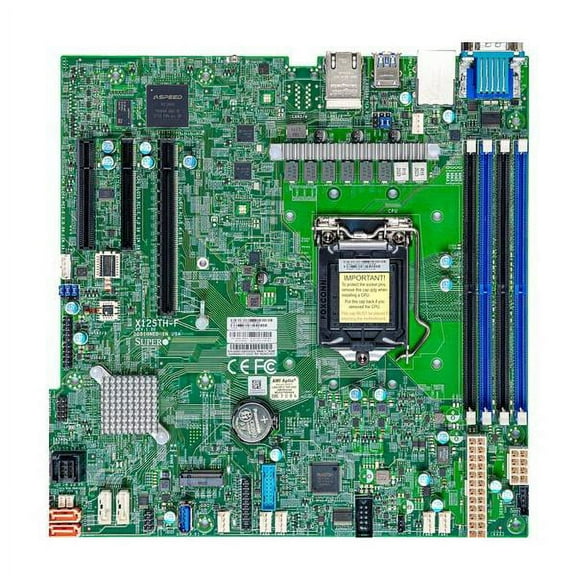Supermicro X12STH-F Motherboard Intel Xeon E-2300 Processor - Single Socket LGA-1200 - Intel C256 Chipset - DDR4 SATA3 Micro-ATX