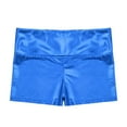 thumbnail image 6 of Zaldita Kids Girls Printed Dance Outfits Long Sleeves Gymnastics Leotard and Shorts Clothes Set Royal Blue 4, 6 of 7