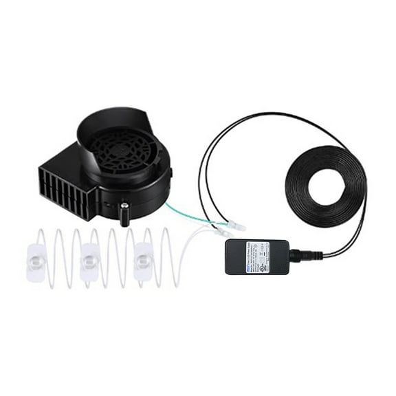 Spare Fan Motor Blower for Garden Inflatable Decoration, 1.0A Inflator with LED String for Halloween and Christmas, 10.2V/1.0A Adapter, Compact Design