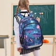 thumbnail image 7 of FORMRS Unisex School Backpack 17" Student Travel Bag with Laptop Compartment, Shark Jellyfish Pattern, 7 of 7
