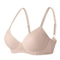 thumbnail image 3 of Oksale Underwire Bras for Women Push Up Deep Plunge Bra Sexy Adjustable Strap Lace Bras Breathable Comfy Supportive Everyday Bra Beige XL, 3 of 9