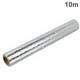 thumbnail image 1 of Cateissary Calor autoadhesivo del papel de aluminio de la etiqueta engomada de la prueba del aceite de la prenda impermeable de la cocina Decoración del hogar Plata 0.4 M * 10 M, 1 of 6