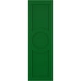 thumbnail image 5 of Ekena Millwork 18"W x 80"H True Fit PVC Center Circle Arts & Crafts Fixed Mount Shutters, Viridian Green (Per Pair - Hardware Not Included), 5 of 7