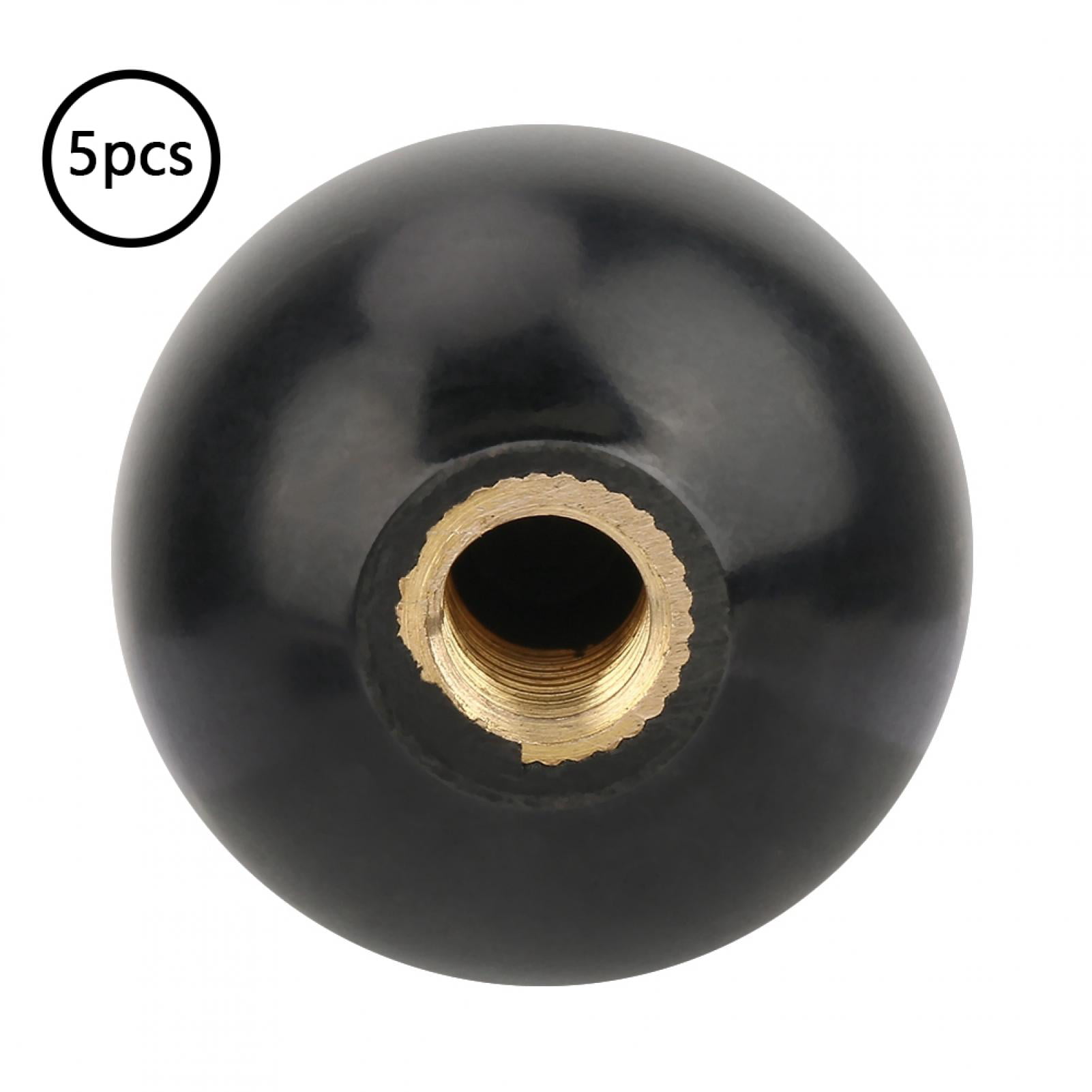 Black Engineering Plastic Ball Lever Knob with Engineering Plastic Embedded Embedded Thread M10 Ball Lever Knob 