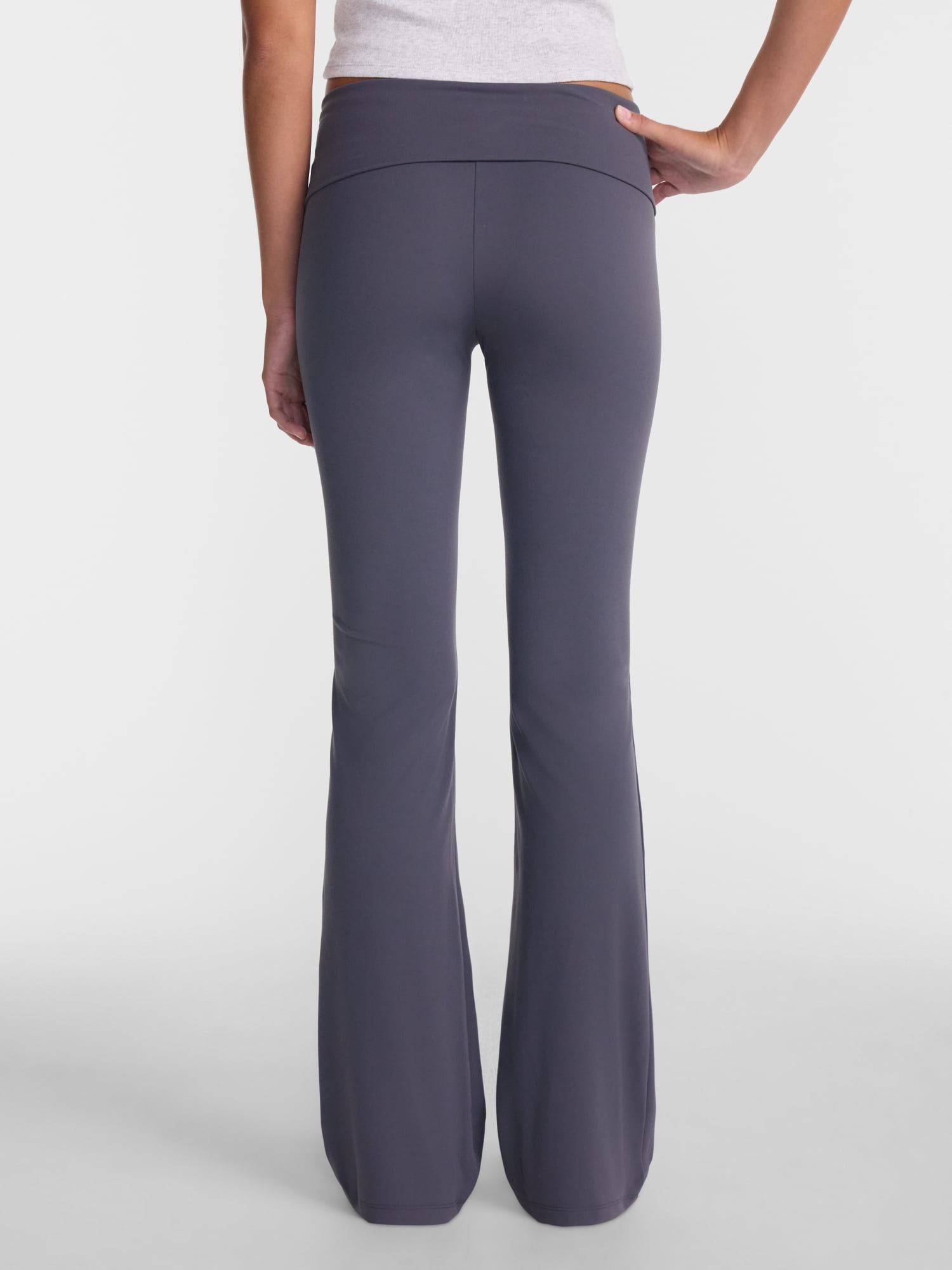 No Boundaries Foldover Flare Pants, 31.25" Inseam, Women’s XXS-XXL