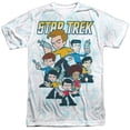 thumbnail image 1 of Star Trek Men's  Quogs Crew Sublimation T-shirt White, 1 of 2