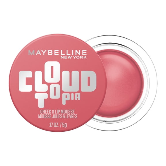 Maybelline New York Cloudtopia Blush, Cheek & Lip Mousse, Blurred Matte Finish, Long Wear