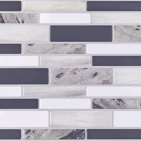 Tile Floor Stickers Marble Embossed Pattern Modern Style PVC Wall Sticker Waterproof Self-adhesive For Living Room Toilet