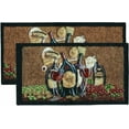 thumbnail image 2 of Kashi Home Kitchen Rug, Area Rug, Mat, Beautiful Print Non-Skid Latex Back Bending Wine 20x40 Rectangle, 2 of 4