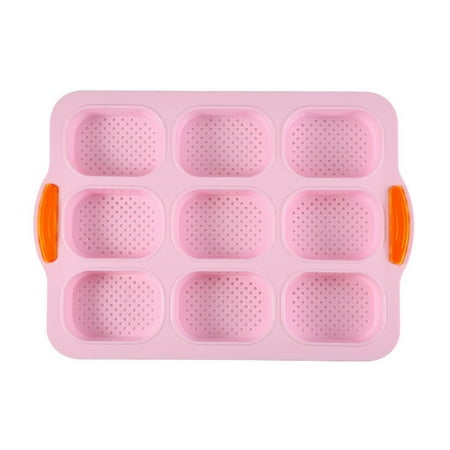 

Silicone Baguette Pan Nonstick French Bread Mold Perforated Pan Wave Loaves Toast Loaf Bake Mold 9 Gutter Bread Crisping Tray for Cake Cooking Baker