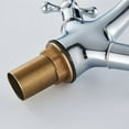 thumbnail image 3 of Bathroom Faucet Vintage Double Handle Swivel Basin Sink Hot Cold Mixing Tap, 3 of 7