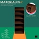 thumbnail image 5 of Librero con 5 repisas para libros revistas y decoración de madera altura 175 cm, 5 of 7