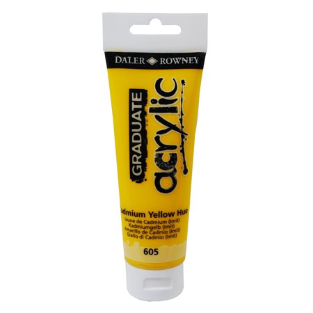 UPC: 5011386020518 | Daler-Rowney Graduate Acrylic  120ml Tube  Cadmium Yellow Hue