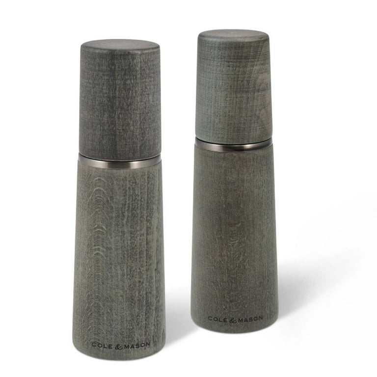 Cole & Mason Marlow Salt and Pepper Grinder Mill Gift Set, Gray
