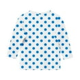 thumbnail image 5 of Lopecy-Sta Soft Polka Dot Print 3/4 Sleeve Round Neck Top for Boys & Girls 3-12 Years - Cozy Casual Kids Shirt, 5 of 6