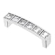 thumbnail image 3 of Tirador de cristal moderno y sencillo para puerta de armario con diamantes y doble orificio para cajón, 3 of 10