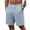 Light Blue, variant on hlysgo Mens Textured Shorts Old Money Casual Elastic Waist Drawstring Short Beach Vacation Summer Stretch Comfy Short with Pockets White,S